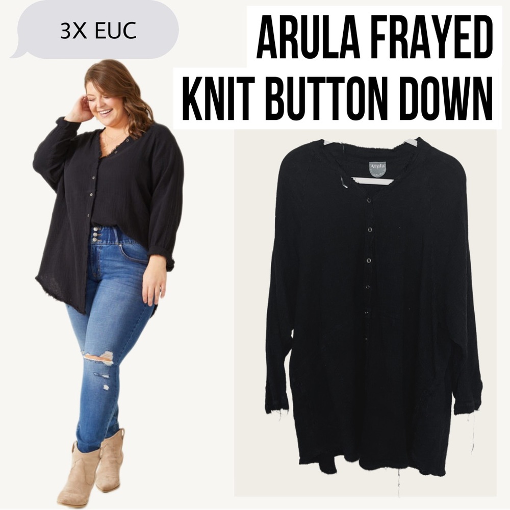 Arula Frayed Button Down